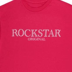 MENS TEES Tops VICARIO GRAPHIC T-SHIRT-NEON PINK