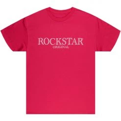 MENS TEES Tops VICARIO GRAPHIC T-SHIRT-NEON PINK