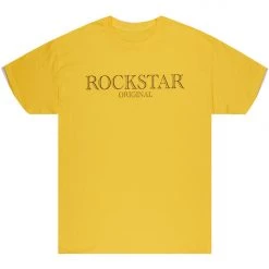 MENS TEES Tops VICARIO GRAPHIC T-SHIRT-NEON YELLOW