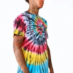 MENS SHORT SETS Track Sets VONHAM TIE DYE SHORT SET- BLK MULTI