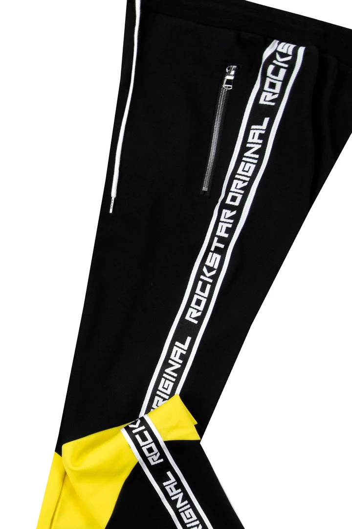 MENS TRACK SETS VAUGHN HOODIE TRACK SET-BLACK/YELLOW 3 MENS TRACK SETS VAUGHN HOODIE TRACK SET-BLACK/YELLOW