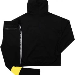 MENS TRACK SETS VAUGHN HOODIE TRACK SET-BLACK/YELLOW 7 MENS TRACK SETS VAUGHN HOODIE TRACK SET-BLACK/YELLOW