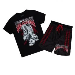 MENS SHORT SETS WAGE SHORT SET-BLACK