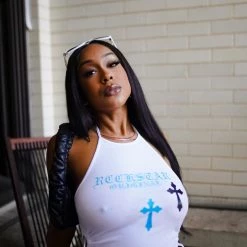 WOMENS TOPS Best Seller Hella White Halter Neck Bodysuit