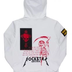 MENS HOODIES & SWEATSHIRTS WILLARD GRAPHIC HOODIE-WHITE