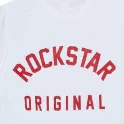 MENS TEES WREX GRAPHIC T-SHIRT-WHITE Tops