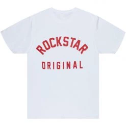 MENS TEES WREX GRAPHIC T-SHIRT-WHITE Tops