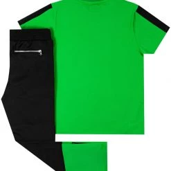 BOYS TRACK SETS KIDS WADE T-SHIRT TRACK SET- GREEN New Arrivals 11 BOYS TRACK SETS KIDS WADE T-SHIRT TRACK SET- GREEN New Arrivals