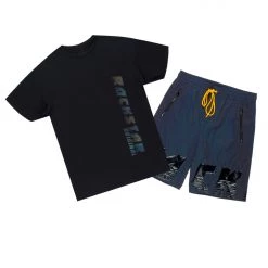 MENS SHORT SETS XADRIAN SHORT SET-BLACK