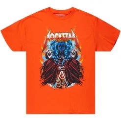 MENS TEES XENNON PRINTED T-SHIRT-ORANGE
