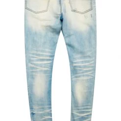 MENS JEANS Denim YORK PRINTED JEAN-BLUE 5 MENS JEANS Denim YORK PRINTED JEAN-BLUE