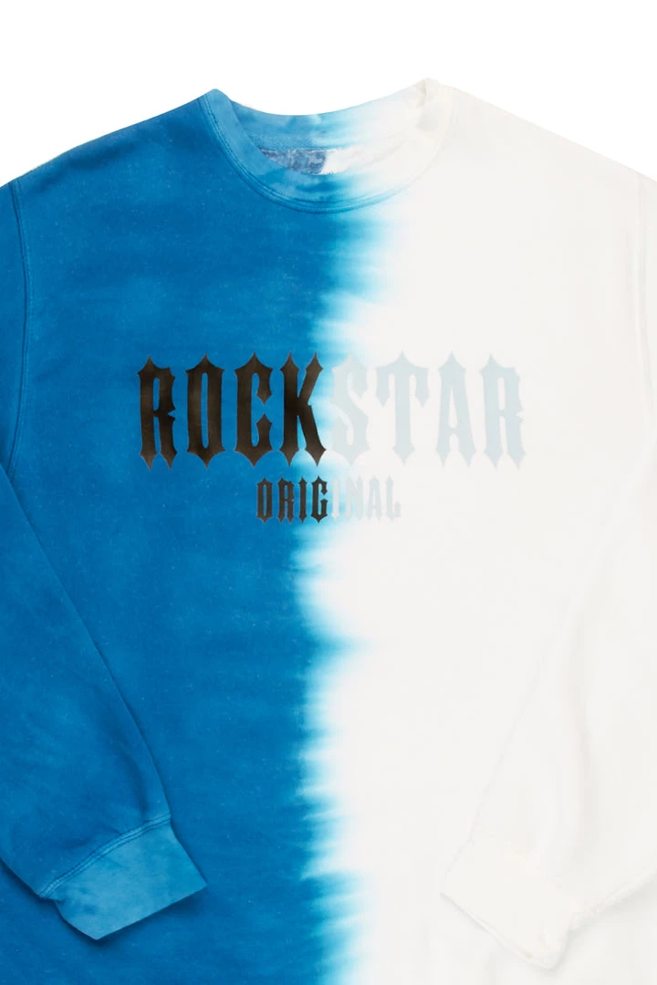 MENS HOODIES & SWEATSHIRTS ZALE CREWNECK-BLUE/WHITE 2 MENS HOODIES & SWEATSHIRTS ZALE CREWNECK-BLUE/WHITE