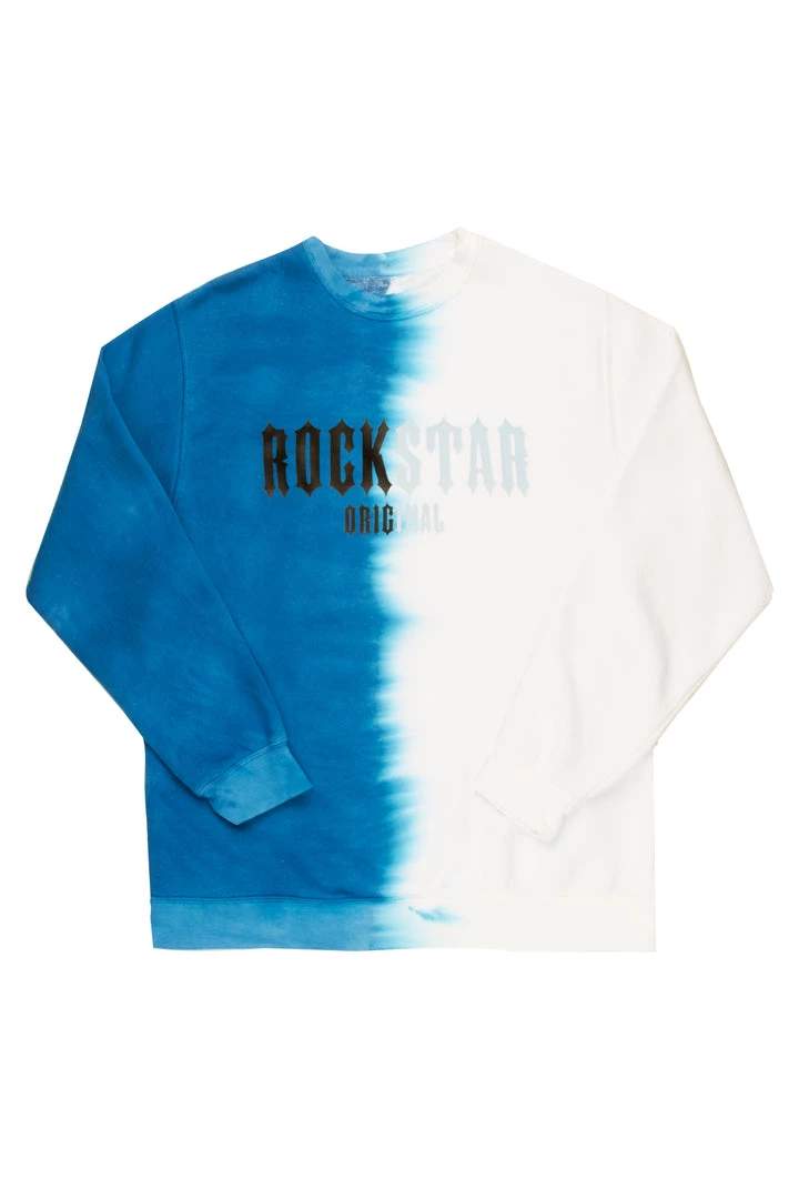 MENS HOODIES & SWEATSHIRTS ZALE CREWNECK-BLUE/WHITE 1 MENS HOODIES & SWEATSHIRTS ZALE CREWNECK-BLUE/WHITE