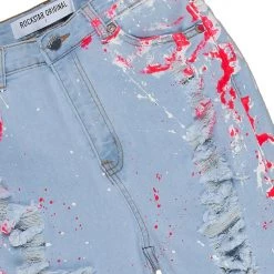 WOMENS SHORTS ZAYLEE BERMUDA SHORT-LIGHT WASH Best Seller