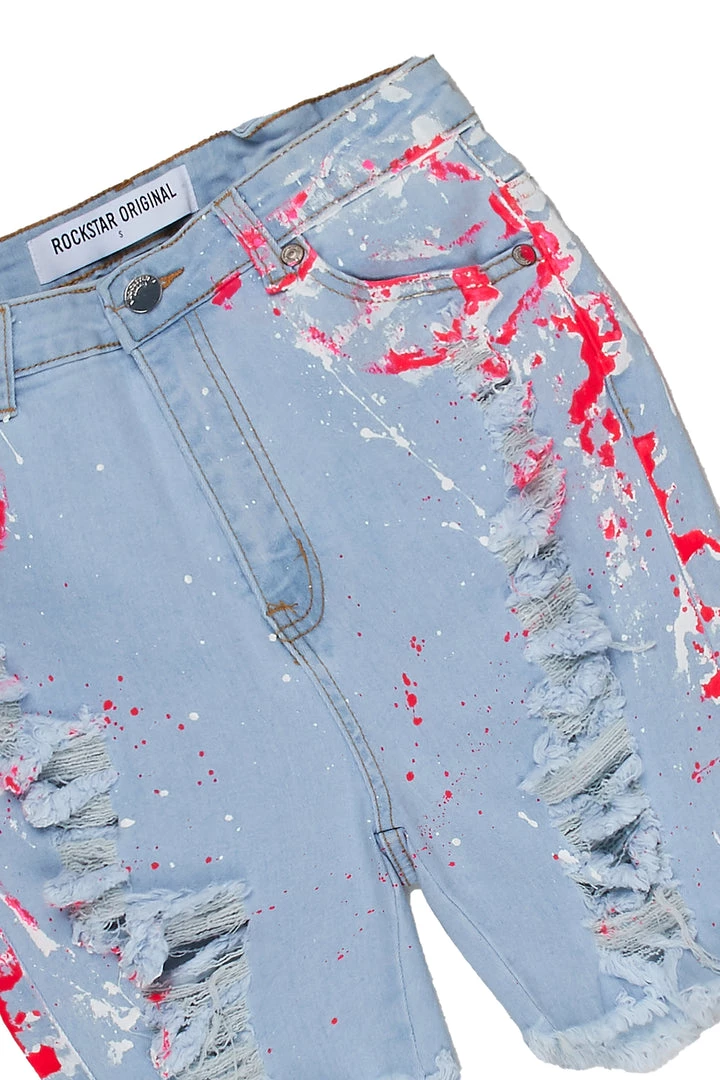 WOMENS SHORTS ZAYLEE BERMUDA SHORT-LIGHT WASH Best Seller 2 WOMENS SHORTS ZAYLEE BERMUDA SHORT-LIGHT WASH Best Seller