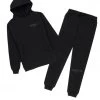 MENS TRACK SETS ZED HOODIE TRACK SET-BLACK