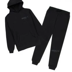 MENS TRACK SETS ZED HOODIE TRACK SET-BLACK