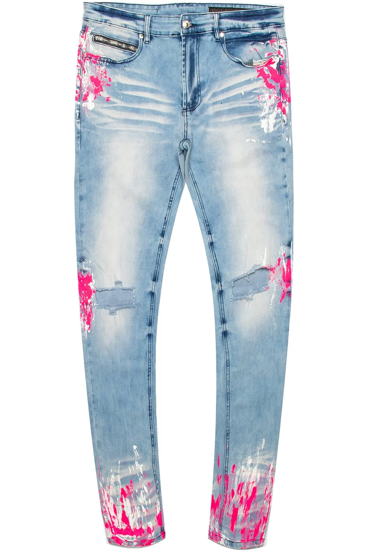 MENS MISC CLAYDON T-SHIRT & ZAYDEN PAINTER JEANS BUNDLE 3 MENS MISC CLAYDON T-SHIRT & ZAYDEN PAINTER JEANS BUNDLE