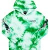 MENS HOODIES & SWEATSHIRTS Tops ZAYDEN TIE DYE HOODIE- GREEN