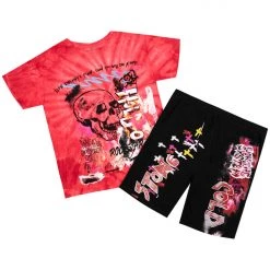 MENS SHORT SETS ZAYDEN SHORT SET-RED