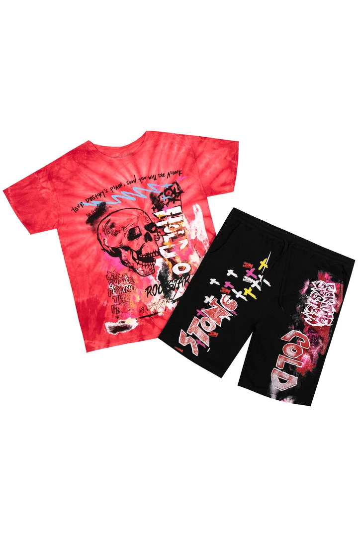 MENS SHORT SETS ZAYDEN SHORT SET-RED 1 MENS SHORT SETS ZAYDEN SHORT SET-RED