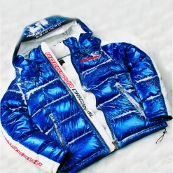 MENS OUTERWEAR Jackets & Outerwear Metallic Royal Blue Alasia Puffer Jacket