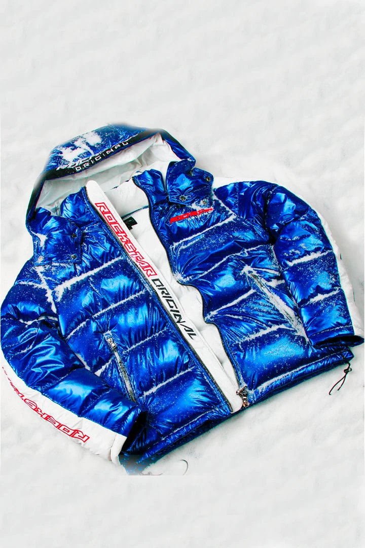 MENS OUTERWEAR Jackets & Outerwear Metallic Royal Blue Alasia Puffer Jacket 1 MENS OUTERWEAR Jackets & Outerwear Metallic Royal Blue Alasia Puffer Jacket