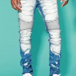 MENS MISC OCTAVIO T-SHIRT & BRENNON BIKER JEANS BUNDLE Short Sleeve Track Sets