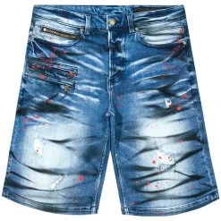 MENS SHORTS BROOKS DENIM SHORT-DARK GREY