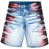 MENS SHORTS KENZO DENIM SHORT-BLACK/WHITE