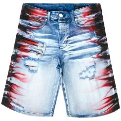 MENS SHORTS KENZO DENIM SHORT-BLACK/WHITE