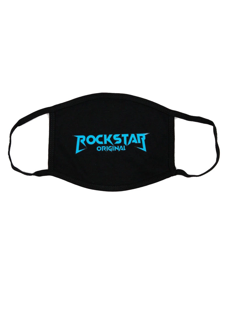 MENS ACCESSORIES Rockstar Logo Face Mask (Blue) 1 MENS ACCESSORIES Rockstar Logo Face Mask (Blue)