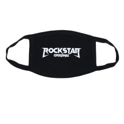 MENS ACCESSORIES Rockstar Logo Face Mask (White)