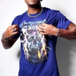 MENS TEES ZAKKERY GRAPHIC T-SHIRT-NAVY